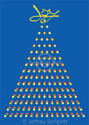 Christmas card cover art