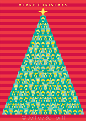 Christmas card cover art