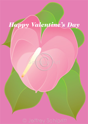 Valentine's Day card cover art